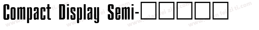 Compact Display Semi字体转换